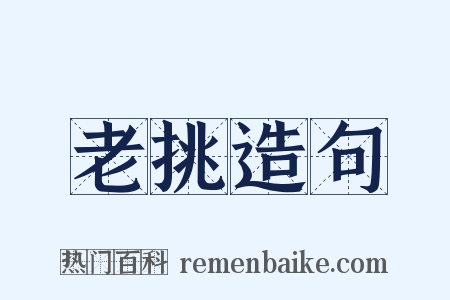 老挑造句是什么意思的图片